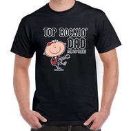 TOP ROCKIN' DAD FOR 70 YEARS 70TH BIRTHDAY MEN'S T-SHIRT -  Present 70
