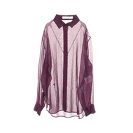 [Used] Dior Bee embroidery heart pattern blouse 141B27A6754 Silk shirt blouse Women's Used A