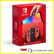 Nintendo Switch Mario Red Edition OLED Console (Official Convergent Distributor Warranty)