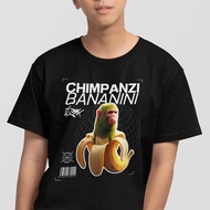 Chimpanzini Bananini T Shirt Funny Meme Tee Italian Brainrot Meme T-shirt 100% Cotton Meme Shirts Wo
