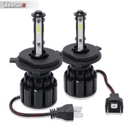 TXVSO8 2PCS ไฟหน้ารถไฟหน้า LED H4 H7 H11 H8 H13 9012 H9 HB3 9005 HB4 9006 9004 9007หลอดไฟ20000Lm 120