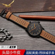 手表带 Original genuine watch strap suitable for Mido helmsman Citizen Fossil men's watch leather strap 20 22mm