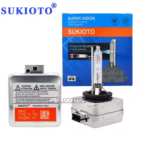 SUKIOTO 55W Xenon D1S Xenon hid xenon bulb D1S D3 6000K 4300K 5000K Super Version HID Bulb for D1S D