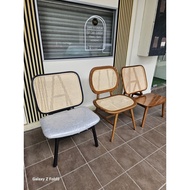 Teak & Rattan Lounge Chair