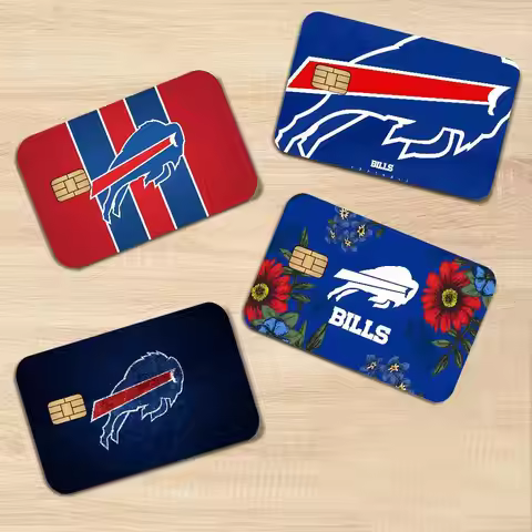 Cool B-BuffaloS-B-BillS Anime Front Cover Film Sticker Skin for Credit Debit Card Small Large Chip