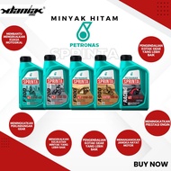 100% ORIGINAL MINYAK HITAM PETRONAS SPRINTA SCOOTER  SEMI,MINERAL,FULLY & RACING ESTER