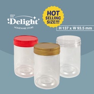 [SP8083]H137 x W93.5mm PET Jar bottle plastic container biscuit jar biskut container biskut jar 饼干罐 