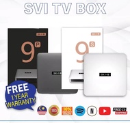 Svi Cloud 9P TV/BOX(4+64GB)8K || 9S(2+16GB)8K 小云电视盒 ) || Android 12 (100% ORIGINAL & NEW 2024) 1 Yea