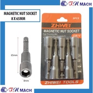 Zhiwei magnetic nut socket 8MM X 65MM