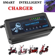 【motorsiklo】 Intelligent Ebike Charger 48V12AH 48V20AH 60V20AH For Battery Lead Acid Battery Charger Smart