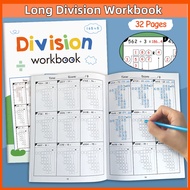 32 Pages Math Double Digit Division Workbook Daily Practice Long Division Practice Educational Math 