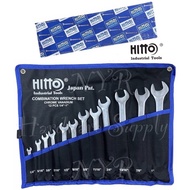 HITTO 12pc INCH 1/4”-1”Combination Wrench Set/Spanner Set 1/4”/5/16”/3/8”/7/16”/1/2”/9/16/5/8”/11/16