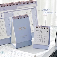 Cdaily|2024 Calendar Desk Desk Calendar Creative Work Plan Desk Calendar Learning Clock Card Calendar Ornaments Monthly Plan Memo De