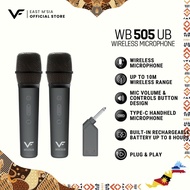 Vinnfier VF WB505 UB 2 Wireless Microphone 6.5mm Jack Mic Received Type-C Rechargerble Microphone