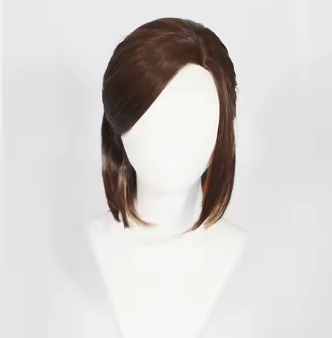 The Last of Us Ellie cos wig Ellie role play synthetic hair for Halloween Party + wig cap