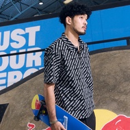 เรดบูล เสื้อโปโลพิมพ์ลาย สีดำ Red Bull Polo AOP Black
