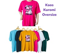 Kaos Kuromi Oversize Wanita T-shirt Wanita Oversize Kuromi