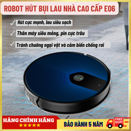 Máy hút bụi lau nhà tự động E06 robot hút bụi lực hút 3200PA Pin Trâu Khử Khuẩn Sạch Sẽ An Toàn Bảo