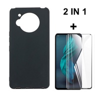 For Sharp Aquos R7 Case + Screen Protector For Sharp R 7 Back Cover SharpR7 Tempered Glass Film