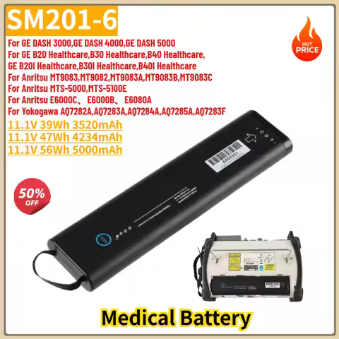 SM201-6 High Quality Replacement Battery 39Wh 47Wh 56Wh For Anritsu MT9083 MT9083A MT9083A8 MT9083B 