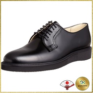 Haruta Men's Leather Postman Shoes with Vibram Sole, Lace-Up, 3E Width, Model 711P, Black