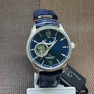 [Original] Orient Star RE-AT0006L00B Open Heart Mechanical Blue Leather Men's Watch