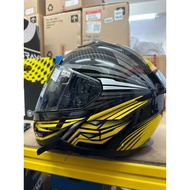 Gracshaw Full Face Helmet Grandio G9200 Build in Twiins Bluetooth Tech & Double Visor