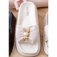 Sandal Selop Jelly Wanita Balance Ban Empuk Motif Strap Pita Jepitan Lucu 888-2