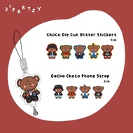 CHOCO: STICKER & GACHA PHONE STRAP BY JIPARTSY
