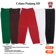 HIJAU MERAH MY SCHOOL UNIFORM LONG PANTS FOR ELEMENTARY SCHOOL BOYS MIPRAMUKA RED WHITE BLACK BROWN 