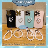 Samsung A32 A33 A34 5G A35 A53 A54 5G A55 A71 love bear chain electroplated soft case casing cover f