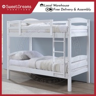 Lexi Solid Wood Bunk/Double Decker Bed Frame