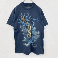 古著Hard Rock Cafe 短袖T卹，海軍藍，M碼