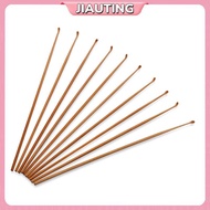 JIAUTING Bamboo Spoon Ear Pick Tool Polishing Round Bamboo Handle Ear Cleaner Ear Clearner Tools JIA