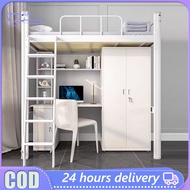 Modern simple thickened iron loft bed apartment bed student dormitory bunk bed