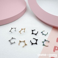 Next Day Configuration/Pointed C-Shaped Fake Lip Ring/Pointed Cone Nose Clip/Men Women Available/C-S