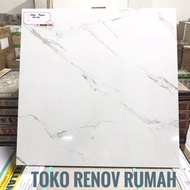 granit lantai 60x60 putih motif marmer GLOSSY granit lantai Limited