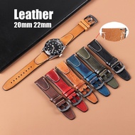 Quick Release Vintage Genuine Leather Watch Band for Seiko for Huawei Strap 20mm 22mm Universal Women Men Business Belt Bracelet