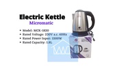 Electric Kettle Micromatic MCK-1820 1.8L High quality Electric Kettle