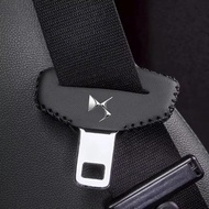 2pcs PU Leather Car Seat Belt Buckle Clip Cover Protector Anti-Scratch Case For DS SPIRIT DS3 DS4 DS