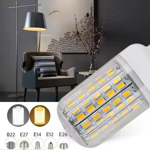 E14 E27 B22 E12 LED Lamp Bulb Light Bulbs 24 30 42 64 80 89 108 136 165leds 5730 SMD Ampoule Bombill