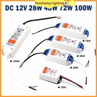 🔥Ready Stock🔥Tenchamp 12V 28W 48W 72W Power Supply DC 12v LED Driver Adapter Transformer Switch Ligh