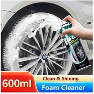 HK Tire Spray Foam Cleaner Tyre Cleaner Tyre Wax Foam Spray 650ml Tyre Polish Shine Cleaning Tire Wa