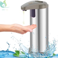 Automatic Soap Dispenser Stainless Steel Sensor Soap Dispenser Touchless Soap Foam Dispenser Battery Powered Electric Handwashing Fluid Dispenser with 3 Speed SHOPQJC4270