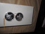 1996年 OLYMPIC 100th奧林匹克百年 加拿大Proof鏡面精鑄銀套幣一套二枚含 COA &amp; BOX &amp;外盒
