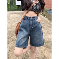 jeans pants women y2k jeans High Waist Wide Leg Denim Shorts - Slimming Look for Women