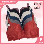 (Ready stock) 42-52 F-cup Saiz Besar Women Wired Bra Ladies Plus Size Bra 777