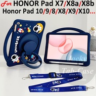 For HONOR Pad X7 X8a X8b X8 Lite X9a X9 X10 Pro 8 9 10 Tablet Back Cover 3D Astronaut Soft Silicone 