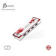 J5 Create USB 3.0 4-PORT HARMONICA HUB / 4 Port USB HUB / RED / AC Adapter / JUH345RE