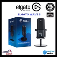 ELGATO WAVE 3 PREMIUM MICROPHONE AND DIGITAL MIXING SOLUTION FOR STREAMING WITH CAPACITIVE MUTE 10MA